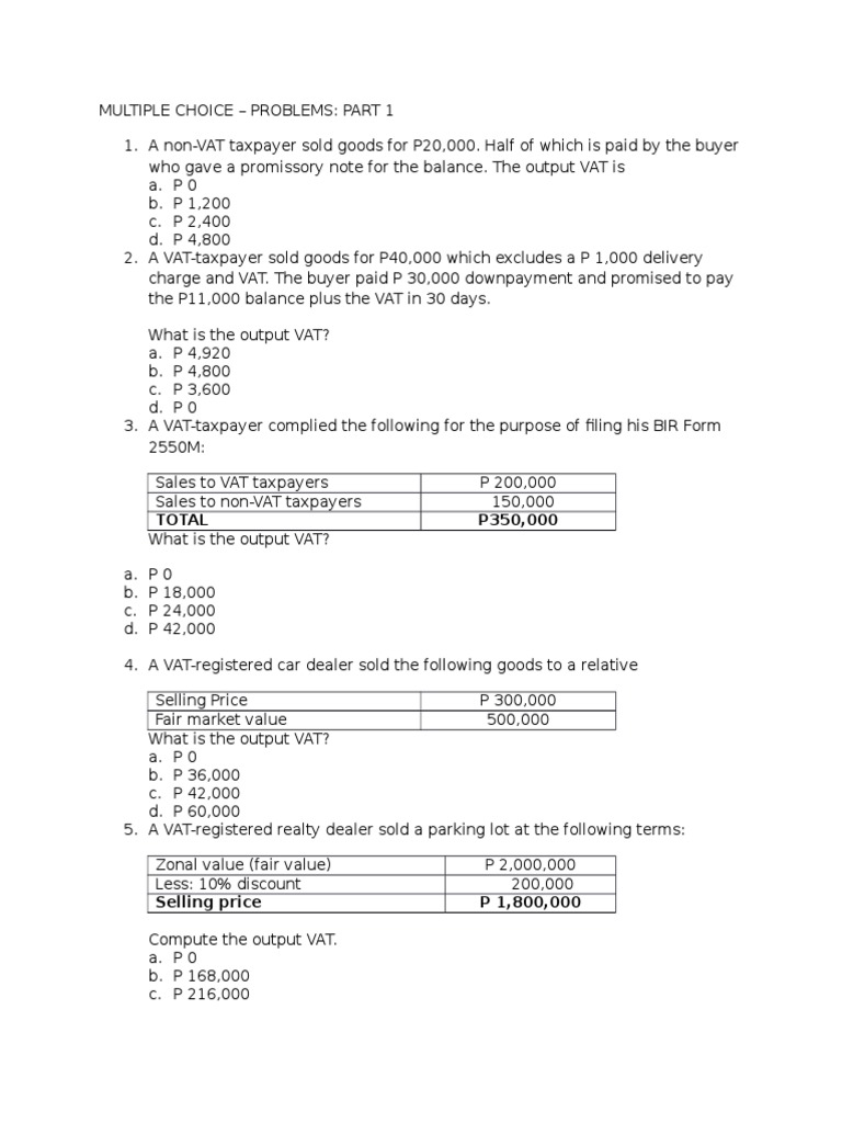 Chapter 7 - TBT | PDF | Value Added Tax | Invoice