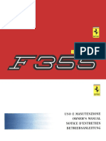 Ferrari F355 Owner Maintenance Manual