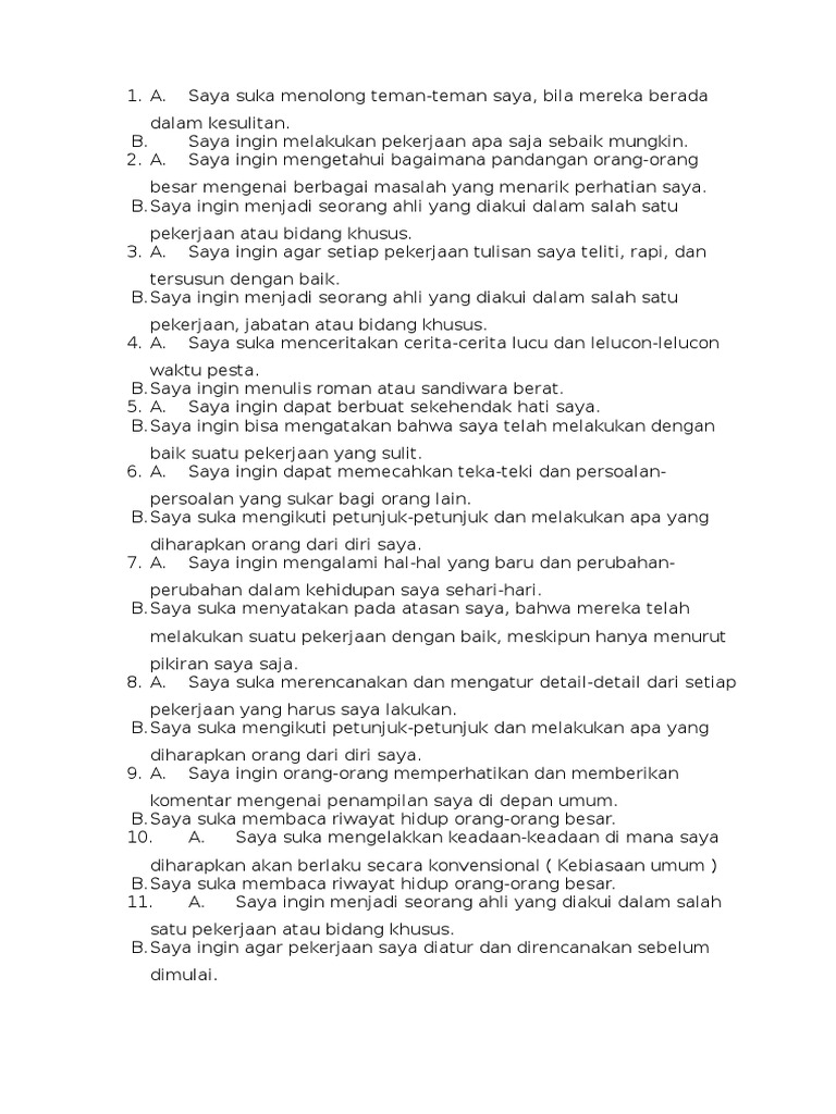 SOAL EPPS SOAL EPPS