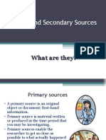 Primary and Secondary Sources: What Are They?