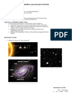 Lesson 1: The Universe and Solar System: Content Standard