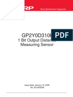 GP2Y0D310K: 1 Bit Output Distance M Easuring Sensor