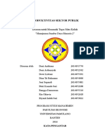 Produktivitas Sektor Publik - Kelompok 3