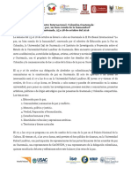 Programa Encuentro Colombia y Guatemala, 27 y 28 de Octubre 2016