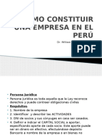 1. Como Constituir Una Empresa en El Peru