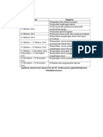 Jadwal Kegiatan