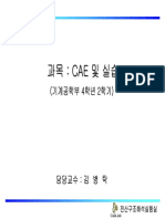 김병탁 CAE및실습1 PDF