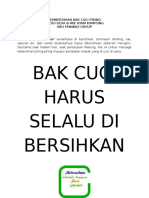 Info Pembersihan Bak Cuci