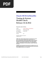 HRMS and BEN 11i and R12 Tuning and Health Check