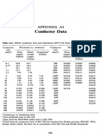 Electric Conductor Data Tables