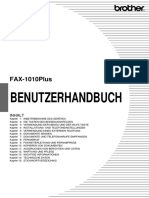 Fax 1010 Plus Benutzerhandbuch