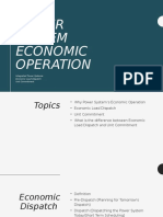 Power System Economic Operation: ELD and UC