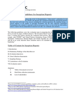 UNODC-IEU Inception Report Guidelines
