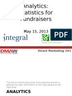 Analytics: Statistics For Fundraisers: Direct Marketing 201