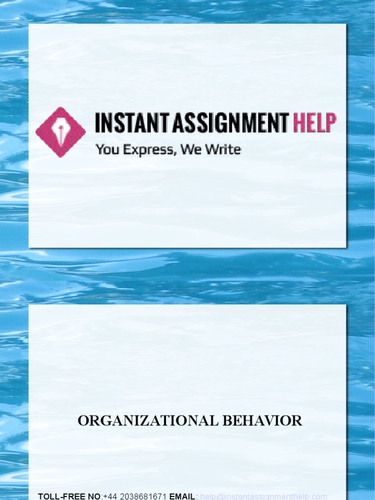 Organisational behaviour assignment pdf picture