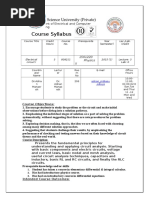 Course Syllabus: Applied Science University (Private)