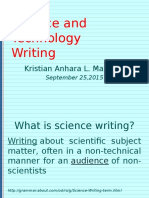 Science and Technology Writing: Kristian Anhara L. Martesio