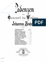 Cadence Pour Le Concerto Pour Violon de Brahms - Wladislaw Gorski