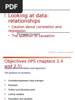 Looking at Data: Relationships - : Caution About Correlation and Regression The Question of Causation