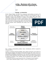 (BOOK CHAPTER - ANTHOLOGY, 2008) Sustainopreneurship - Business With A Cause: The Promise of Creative Business Organizing For Sustainability.