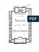 S.lazzari - Sonate Pour Violon Et Piano, Op.24