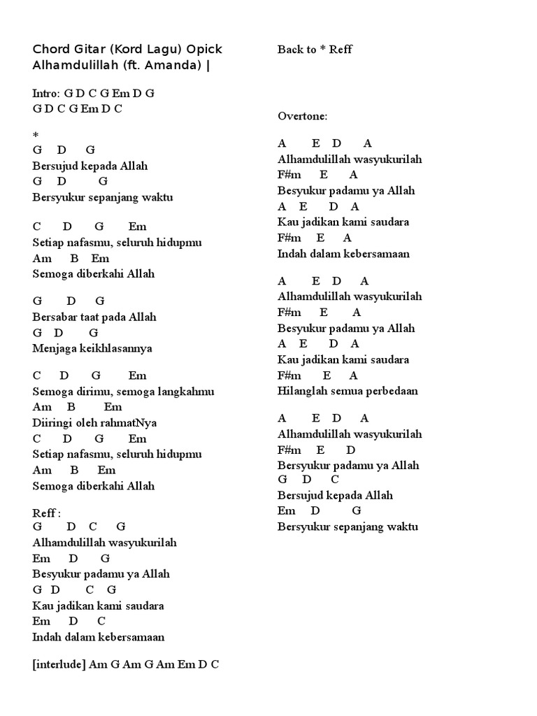 Chord Religi