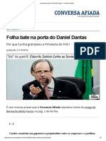 Folha Bate Na Porta Do Daniel Dantas — Conversa Afiada