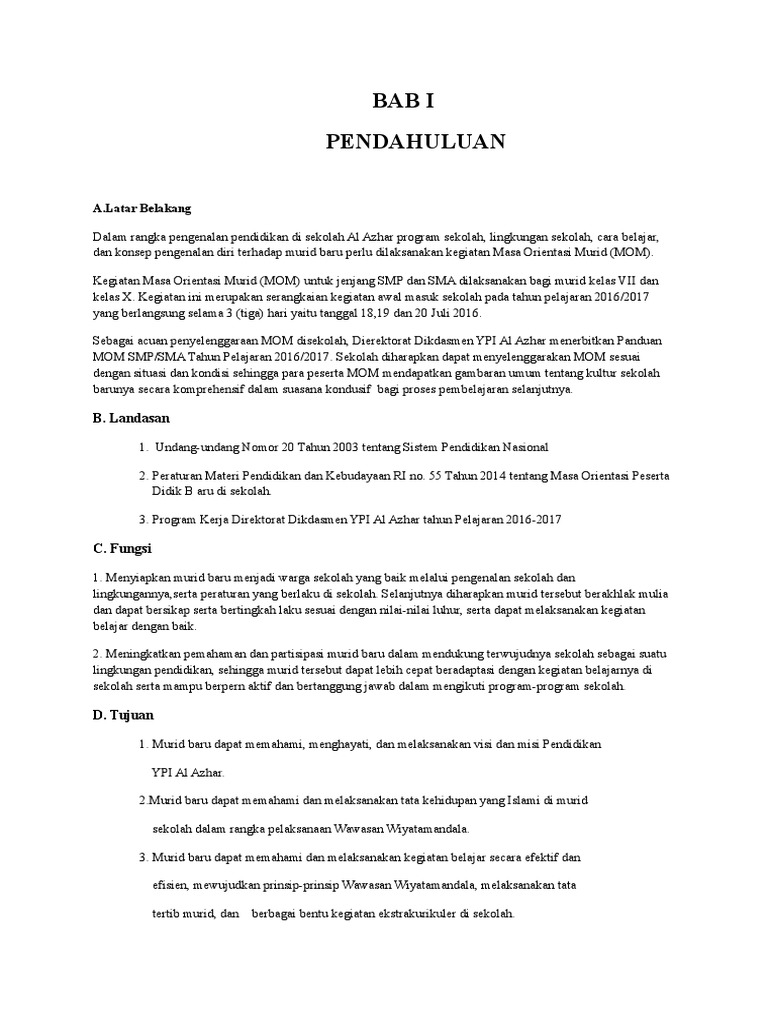 Kegiatan Mom | PDF