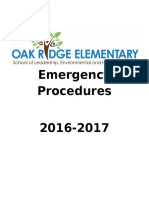 Staff Emergency Procedures Packet 2016