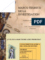 Marco Teorico de La Investigacion 4ta Clase