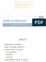 How To Recycle: Made by Zsófia Tóth