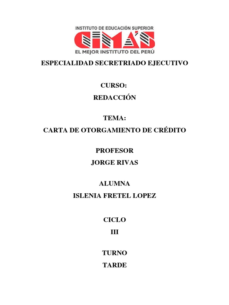 Monografía Carta de de Crédito Carta de crédito Bancos