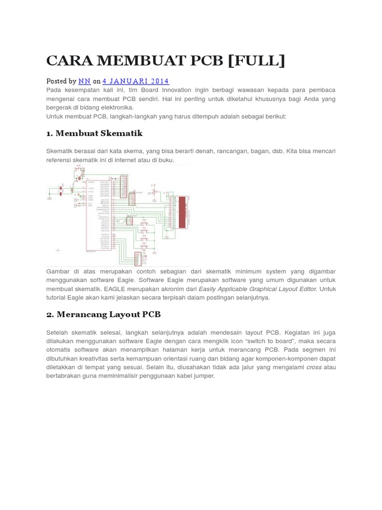 Panduan Lengkap Membuat PCB | PDF