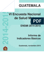 VI Encuesta Nacional de Salud Materno Infantil ENSMI 2014-2015