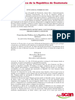 Constitución Politica de La República de Guatemala PDF