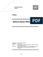 2011.17 Defence Sector Reform Policy