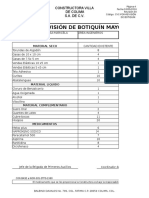 CVC - Ingenieros - Lista de Contenido Botiquin.