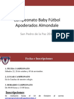 Bases Campeonato Baby Fútbol 2016