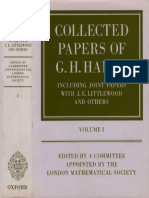 Lms CollectedPapersOfGHHardyVolume1 PDF