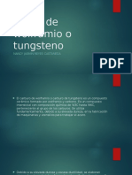 Fibras de Wolframio o Tungsteno