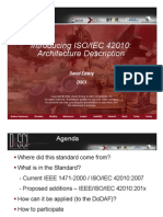 Introducing ISO/IEC 42010: Architecture Description: David Emery Dsci