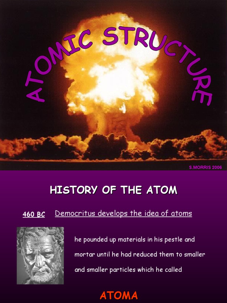 Atomic Structure 1 | PDF | Atoms | Atomic Nucleus