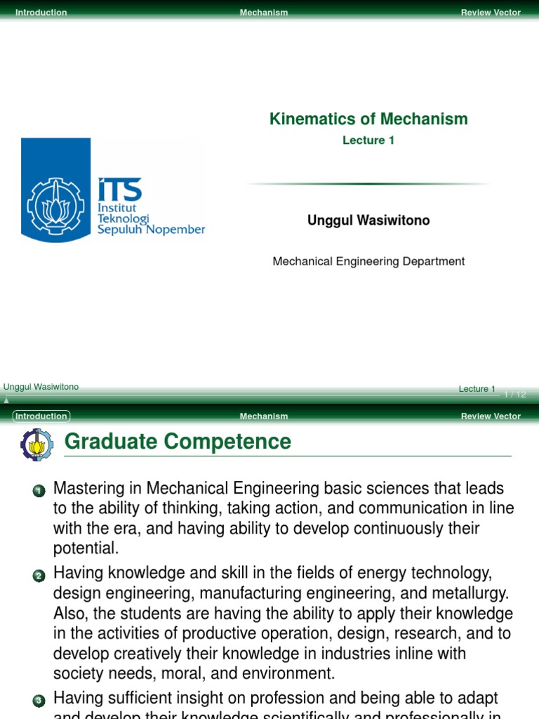 Kinematics of Mechanisms Overview | PDF | Kinematics | Machine (Mechanical)