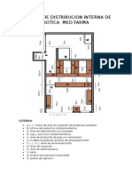 Croquis de Distribucion Interna de Botica y Multiservicios Med Farma