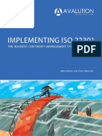 Implementing ISO 22301