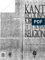 Kant, Immanuel - Lecciones Sobre La Filosofia de La Religion PDF