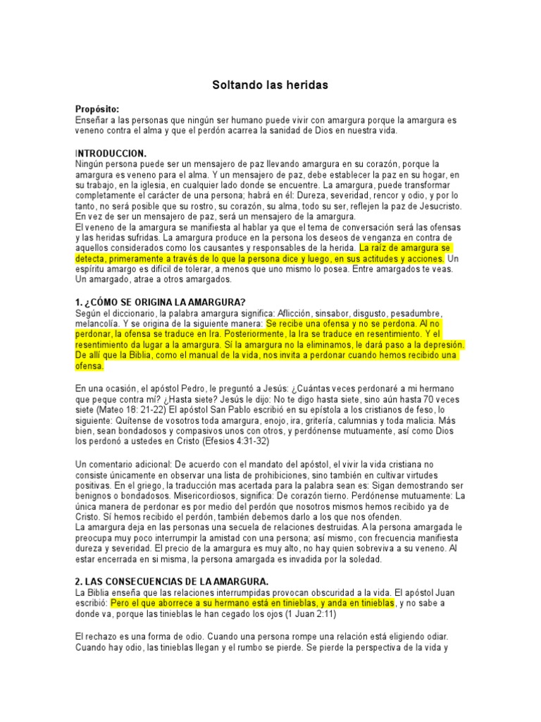 Sanando las heridas del alma | PDF | Perdón | Pecado