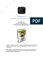 Assembly Para PC. Assembly Prático Para Arquitetura PC ( Intel 80XXX ) Autor. Dorival Afonso Cardozo