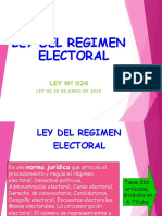Ley 26 Regimen Electoral
