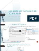 Creacion de Conexión de BD en Java